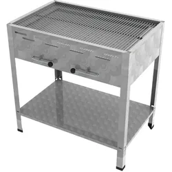 ChattenGlut Professional 4er Holzkohle Bräter Standgerät Grill mit Rost 810X530x800mm