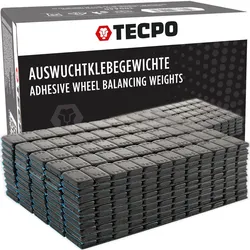 TECPO 600x Klebegewichte Black Auswucht Gewichte, 5g