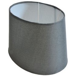 B&S Lampenschirm »Lampenschirm oval aus Stoff H 15.5 cm für Tisch - Stehlampen« schwarz