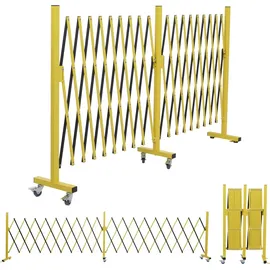 Mendler Alu Absperrgitter 110 x 500 cm Gelb/Schwarz