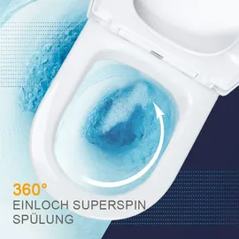 Belvit Design Hänge WC mit WC-Sitz Weiß