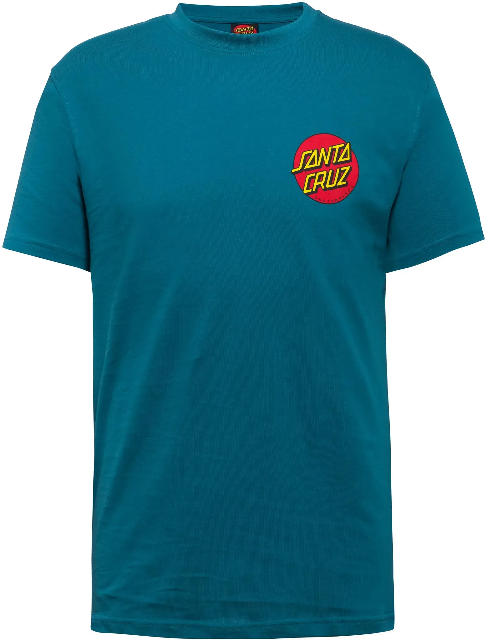 Santa Cruz Classic Dot Chest T-Shirt Herren in teal, Größe M - blau