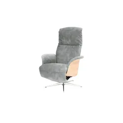 Nils Olsen Drehsessel mit Relaxfunktion Frederik , grau , Maße (cm): B: 78 H: 113 T: 79.0
