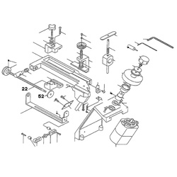 PROXXON 21200-22 21200-52 Spindel inklusive Skalenscheibe für Bohrerschärfgerät Bohrerschleifgerät BSG 21200