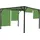 MCW Pergola Beja 3 x 4 m grün