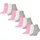 Puma Quartersocken 12er Pack Grau/Pink/Weiß 35-38