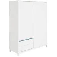 Paidi Schiebetürenschrank 2T2S, Blau, Weiß, - Maße cm, Blauer