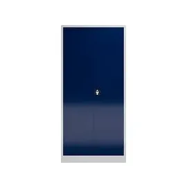 Classix Putzmittelschrank 92 x 42 x 194,5 cm Lichtgrau/Enzianblau