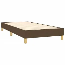 vidaXL Boxspringbett 100 x 200 cm Dunkelbraun