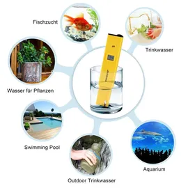monzana Monzana® Wassertester 3in1 Set | Messgerät für PH TDS EC und Temperatur | Pool Tester Digital Wasserprüfer