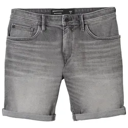 TOM TAILOR DENIM Herren Jeansshorts, grau, Uni, Gr. S