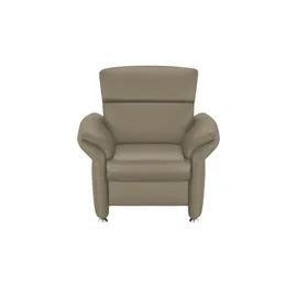 meinSofa Fernsehsessel Manon Leder 98 x 94 x 92 cm Grau