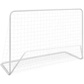 vidaXL Fußballtor Weiß 182 x 122 x 61 cm