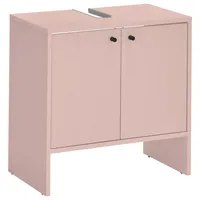 MID.YOU Waschbeckenunterschrank Rosa, Kunststoff, 60x60x35 cm, Made in EU,