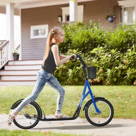Homcom Kinderroller,, blau - blau, weiß