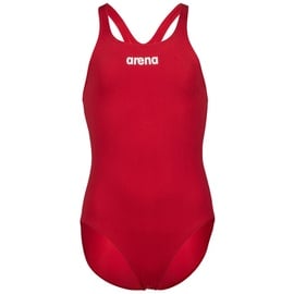 Arena Mädchen Girl's Team Swimsuit Swim Pro Solid Badeanzüge, Red-white, 128 EU