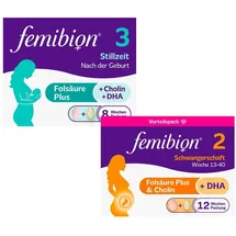 Femibion 2 Schwangerschaft + Femibion 3 Stillzeit Kapseln 30 St.