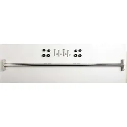 DICE Metall-Reckstange 125 cm edelstahl Edelstahl