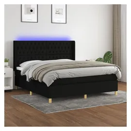vidaXL Boxspringbett 180 x 200 cm Schwarz