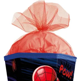 ROTH Schultüte groß Marvel Spider-Man 100 cm eckig Tüllverschluss, ROT(H)-Spitze Zuckertüte Schulanfang