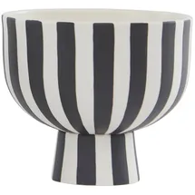 OYOY Toppu Schale 15 x H 13 cm, schwarz-weiß