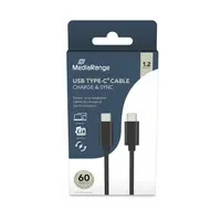 MediaRange USB-C 1,2 m Schwarz
