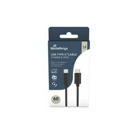 MediaRange USB-C 1,2 m Schwarz
