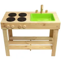 Esschert Design Kinder Matschk ̧che Kiefernholz Spielk ̧che mit