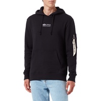 Alpha Industries Organics EMB Hoody Kapuzensweat für Herren Organic Black