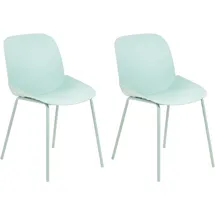 Beliani Esszimmerstuhl 2er Set MILACA