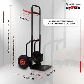 Grafner Sackkarre Transportkarre Stapelkarre ausziehbar / klappbar 200 kg