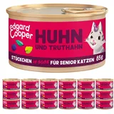 edgard & cooper® Freilauftruthahn & Freilaufhuhn Stückchen in Soße 18 x 85 g