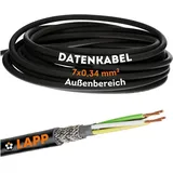 Lapp Lapp, Kabelleitung, 10 Meter 1030500 LiYCY geschirmte Steuerleitung 7x0,34 mm2 I UV-resistent I Signalkabel 7 adrig (10 m)