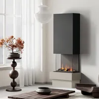 muenkel design Garda [Elektrokamin Opti-myst]: Concrete (Betonoptik) - Schwarz