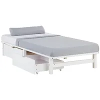 Homestyle4u Bettkasten 2er Set in Weiß 82x22 53 cm 2196