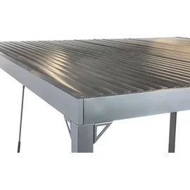 Primaster Pavillon Triviso 3 x 3 m inkl. 4 Seitenteile Grau