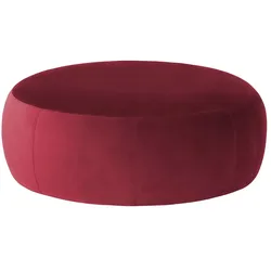 Samt Hocker  Amadi ¦ rot ¦ Maße (cm): B: 105 H: 40