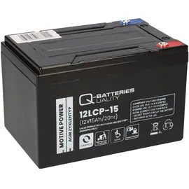Q-Batteries Akku kompatibel 24V 15Ah (2x12V 15Ah) E-Scooter E-Roller