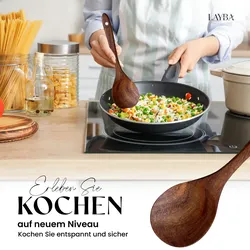 LAYBA Teakholz Kochlöffel (24 cm)