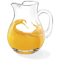 Wilmax Glaskrug 2000 ml | Wasserkrug | Glas-karaffe | Wasserkanne | Glaskaraffe | Weinkaraffe | Glaskanne | WasserKaraffe | Teekanne | Geschenkbox | Transparent | 1 Stück |