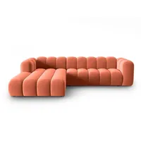 Micadoni Ecksofa Lupine, modular 4-Sitzer braun