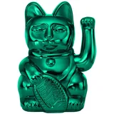 DONKEY Lucky Cat Cosmic Edition Uranus Shiny Teal| Winkekatze, Maneki Neko, 15 cm, in Geschenkverpackung (Shiny Teal)