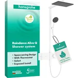Hansgrohe Raindance Alive Q Duschsystem 210/340 1jet EcoSmart, mit ShowerSelect Comfort, 24581700
