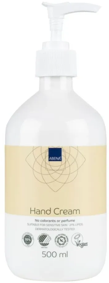 ABENA Handcreme mit 21% Fettgehalt unparfümiert 500 ml, 6 Stück