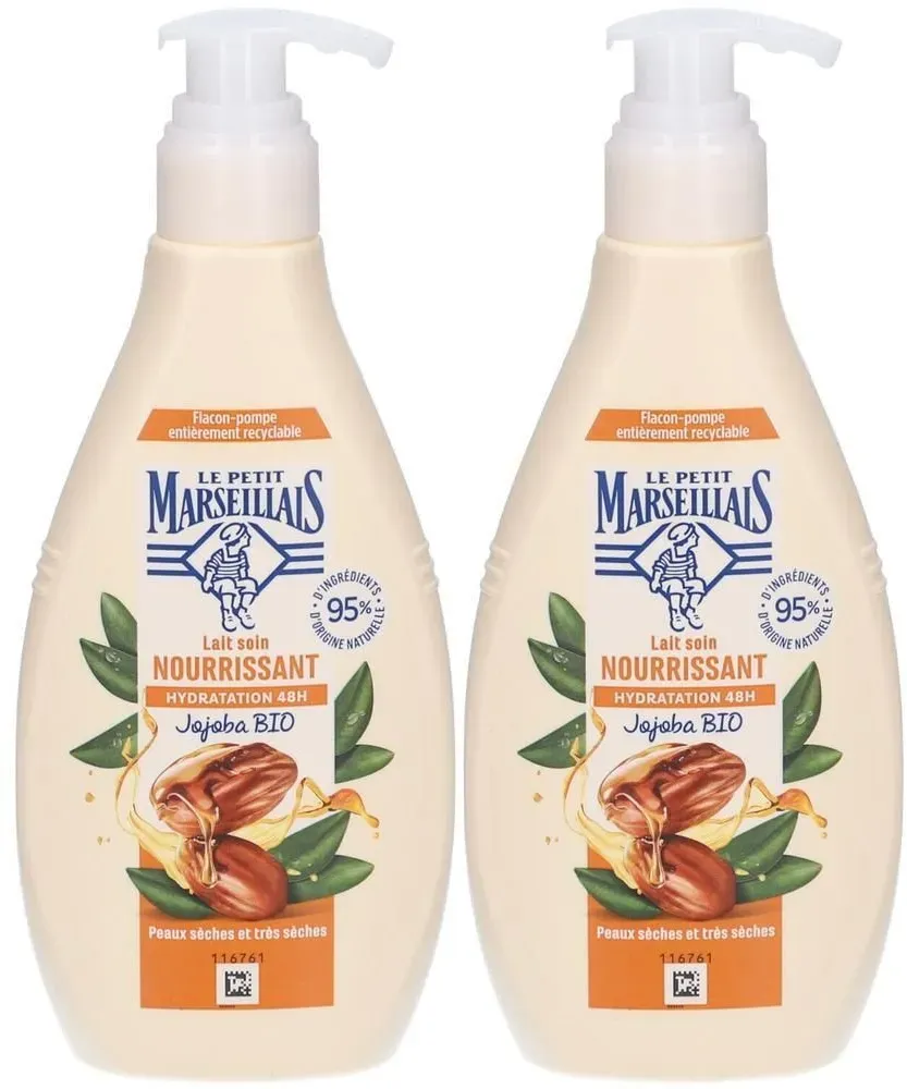 Le Petit Marseillais Voedende Melk voor de droge en zeer droge huid 2x250 ml Melk