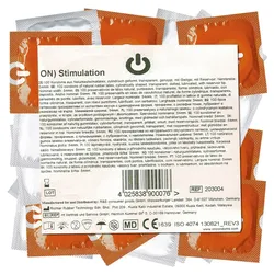 «Stimulation» Kondome – genoppt, 54 mm Breite, 100 Stück (100 Kondome) 100 St