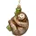 SIKORA Faultier besondere Weihnachtskugel Glas Christbaumschmuck Deko Figur Weihnachten Anhänger Ornament - Meisterstücke - BS738