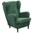 Möbel Boss Ohrensessel OSKAR Cord 78 x 102 x 98 cm Dunkelgrün