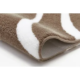 KLEINE WOLKE Badteppich Flame Taupe 120 x 70 cm