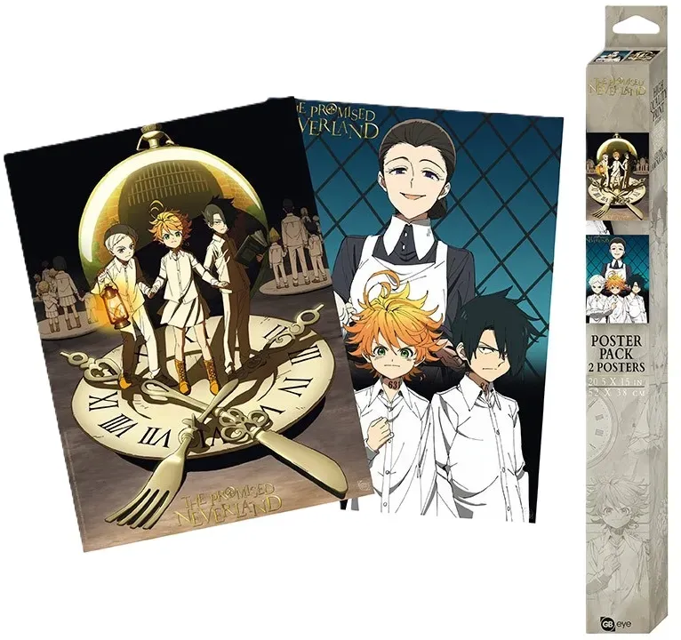 Poster The Promised Neverland - Characters Chibi (2 Poster)